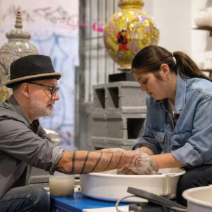 Private pottery workshop in Sicily.