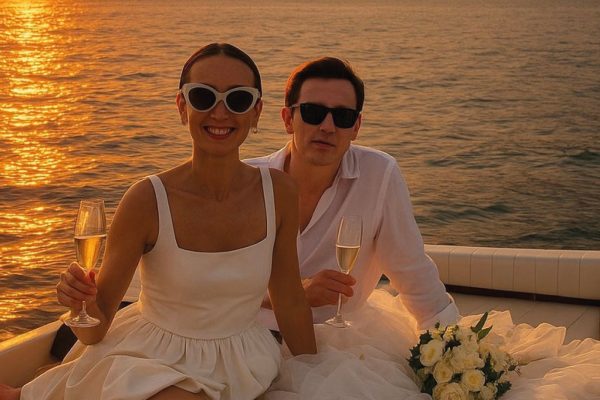 boat tour Lake Como: aperitif at the sunset on board