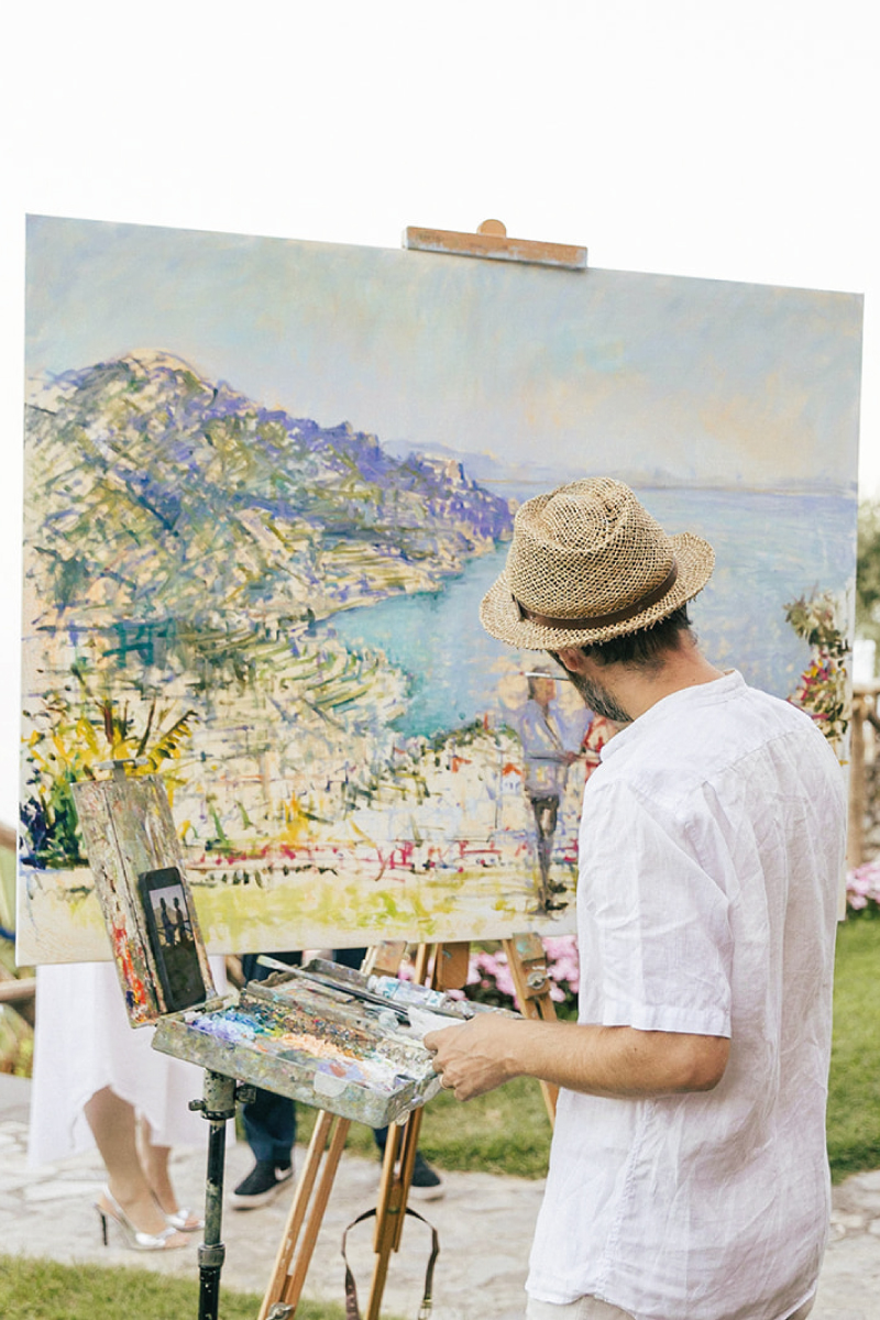 Live painting di coppia in Italia