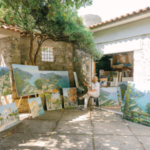 private mini course Live painting Amalfi coast